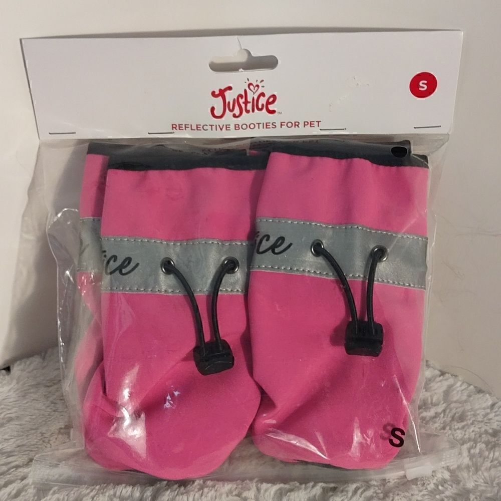 NWT Justice Reflective Booties For Pets